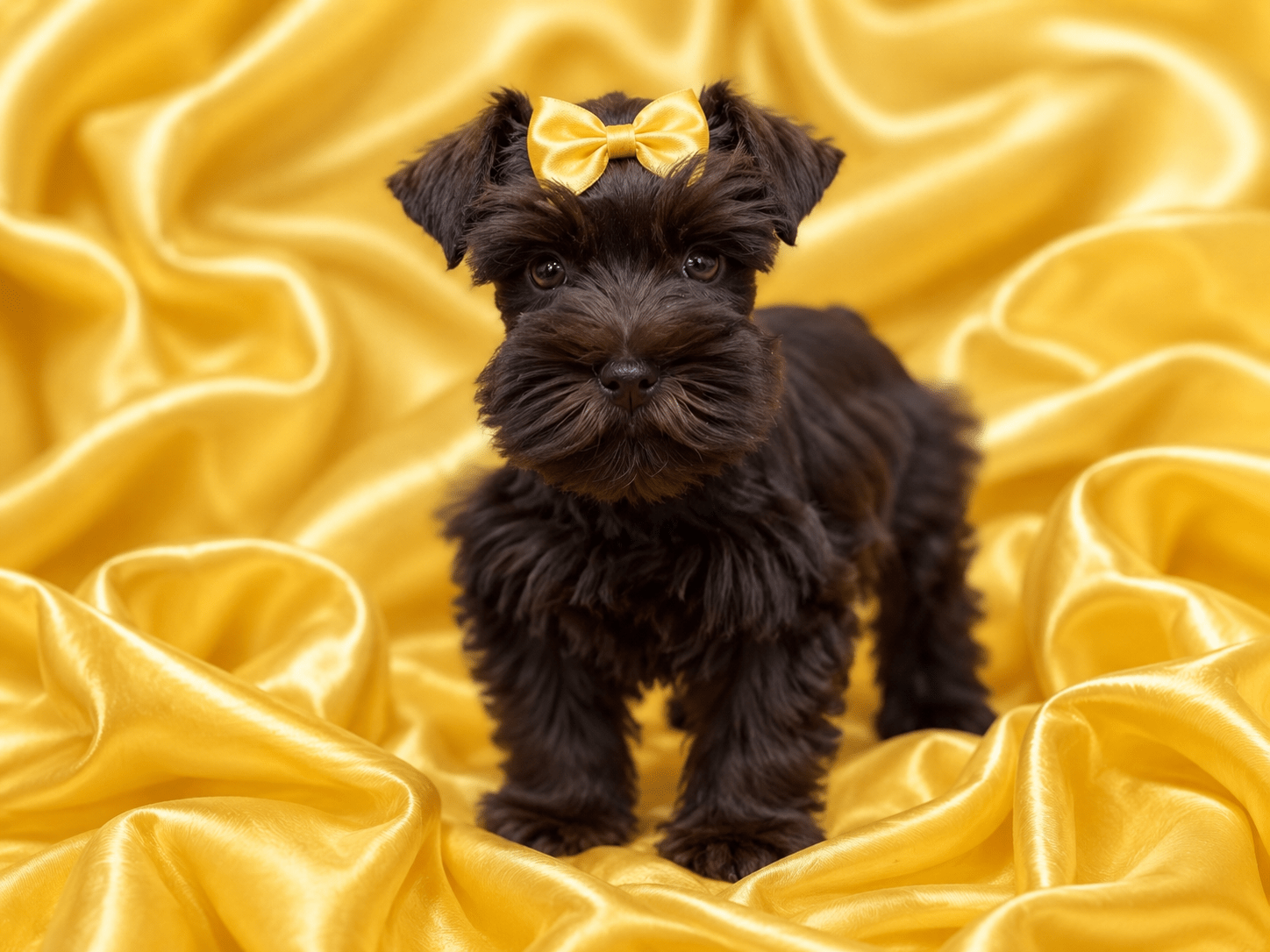 Liver AKC Miniature Schnauzer Tcup -sized Female mega coated RoyalSchnauzers