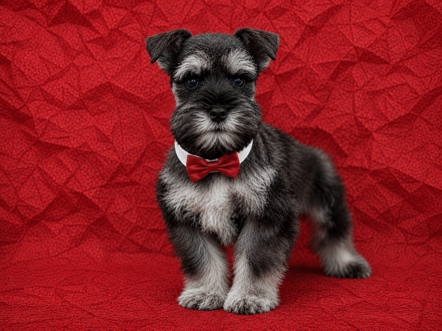DARK SALT AND PEPPER TEACUP AKC MINIATURE SCHNAUZER MALE MEGACOATED TCUP ROYALSCHNAUZERS